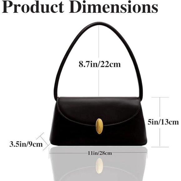 Fashion-Forward PU Leather Tote with Twist Lock for Daily Essentials - Picture 4 of 7